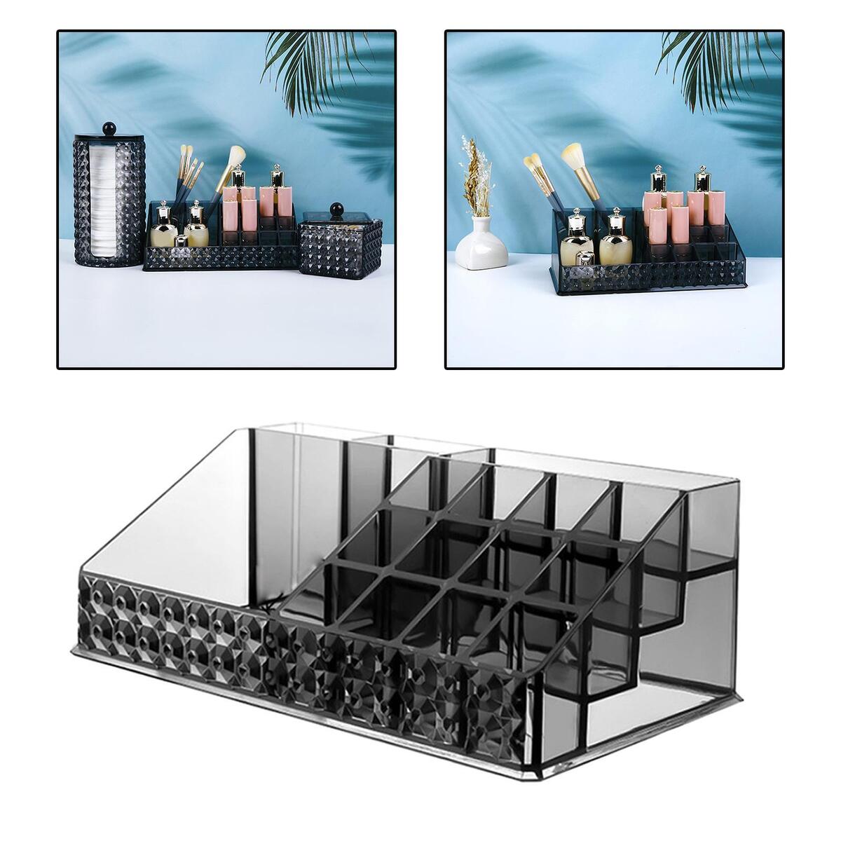 Makeup Organizer Cosmetic Storage Box Container for Desktop Bedroom Jewelry