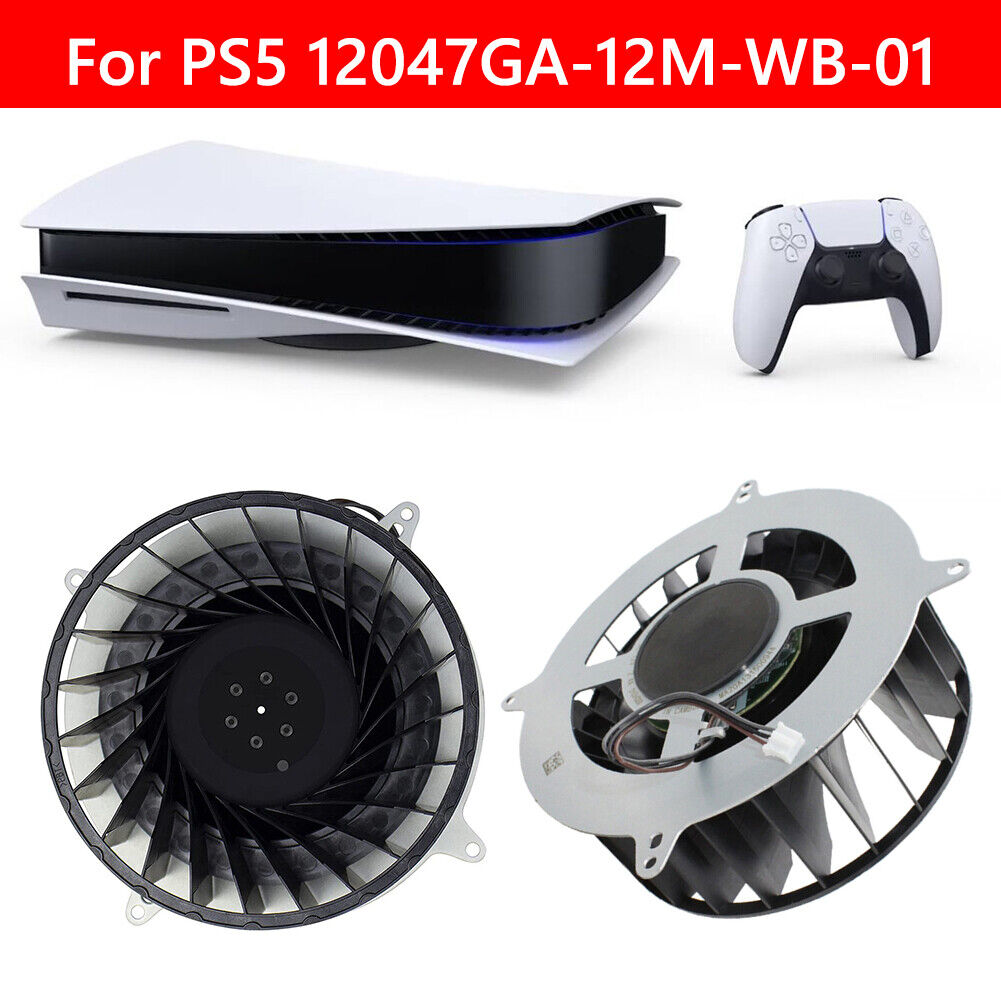 Internal Cooling Fan for PS5 12047GA-12M-WB-01 DC12V 23 Blade Cooler Fans