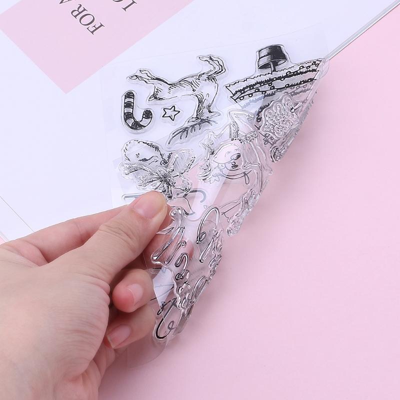 Christmas Transparent Silicone Clear Stamps for Scrapbooking DIY Paper Card Gift