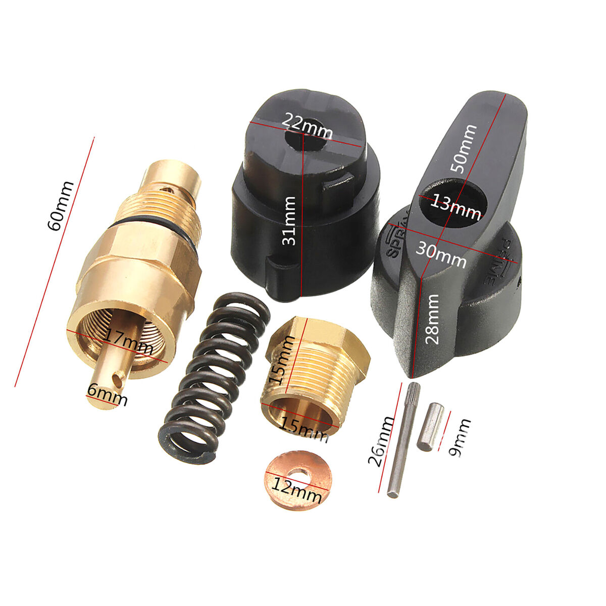 For 440 540 640 Airless 700258 Prime Spray Valve Spray Valve Drain Dump Valve