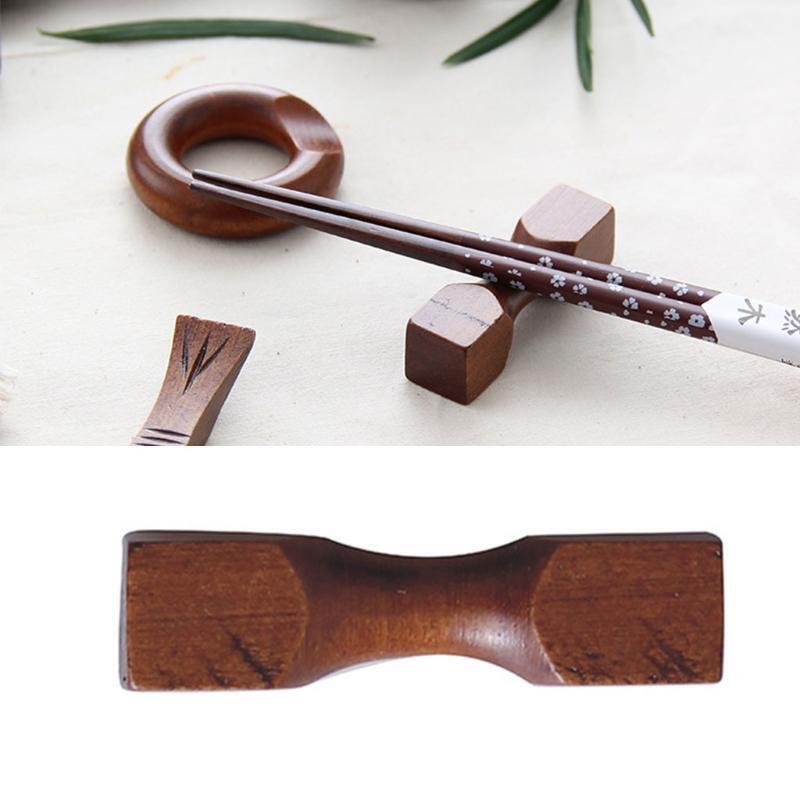 Chopsticks Holder Stand Racks Spoon Fork Rest Storage Holder Dumbbell Shape