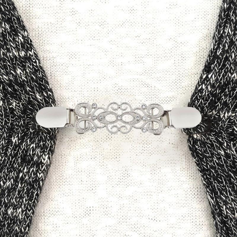 Fashion Dress Shirts Clips Cardigan Collar Dresses Clips for Women Decorations
