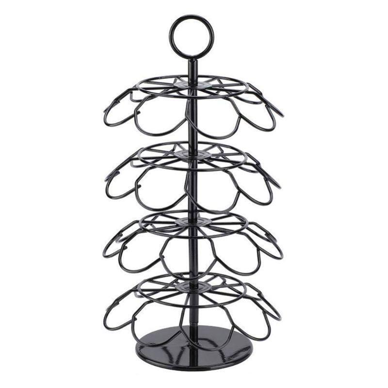Coffee Rack Capsules Holder Rack Rotary Capsule Tower Stand for K-Cup Coffee Cap