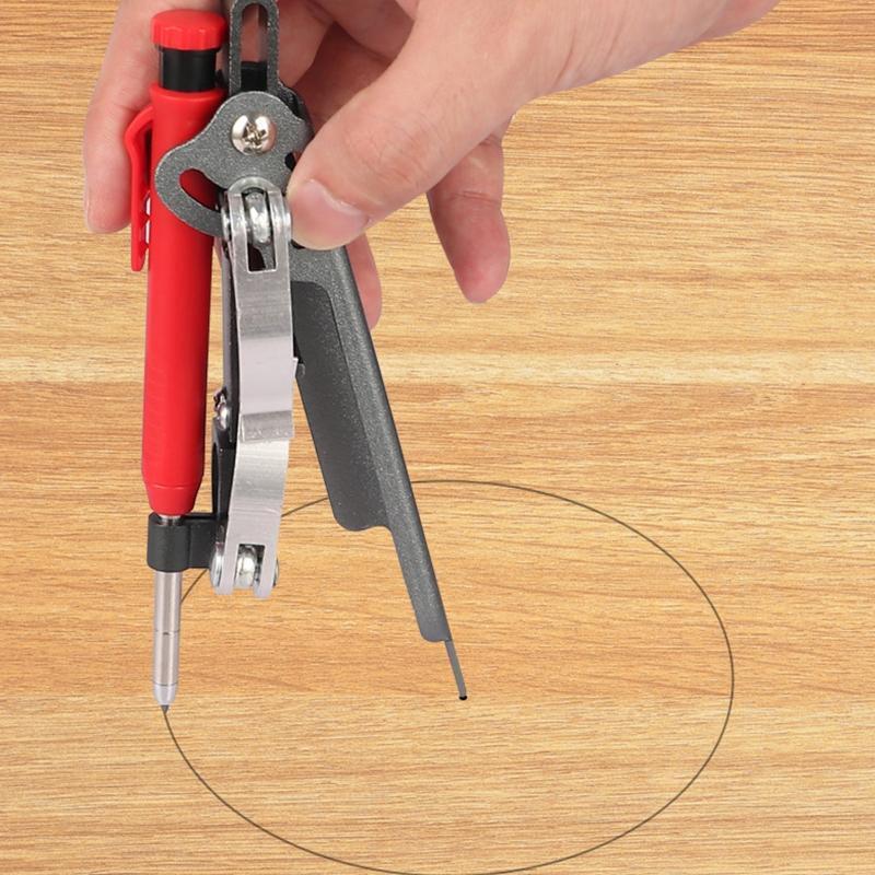 Adjustable Profile Ruler Contour Gauge Scriber Woodworking Compass Scribing Tool