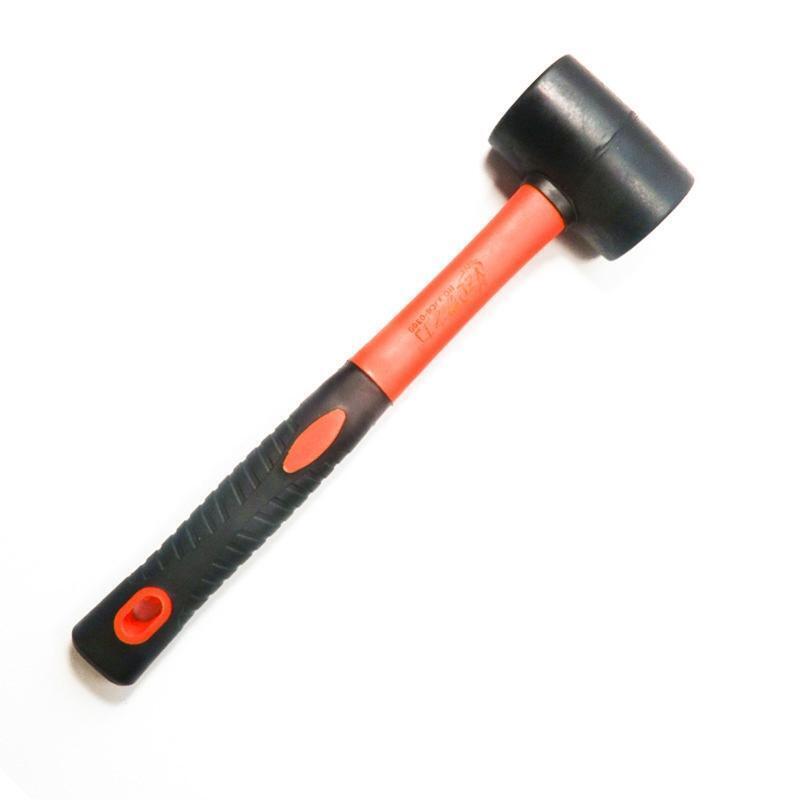 Multi-function Rubber Mallet Hammer High Carbon Steel Hammer w/ Anti-Slip Handle