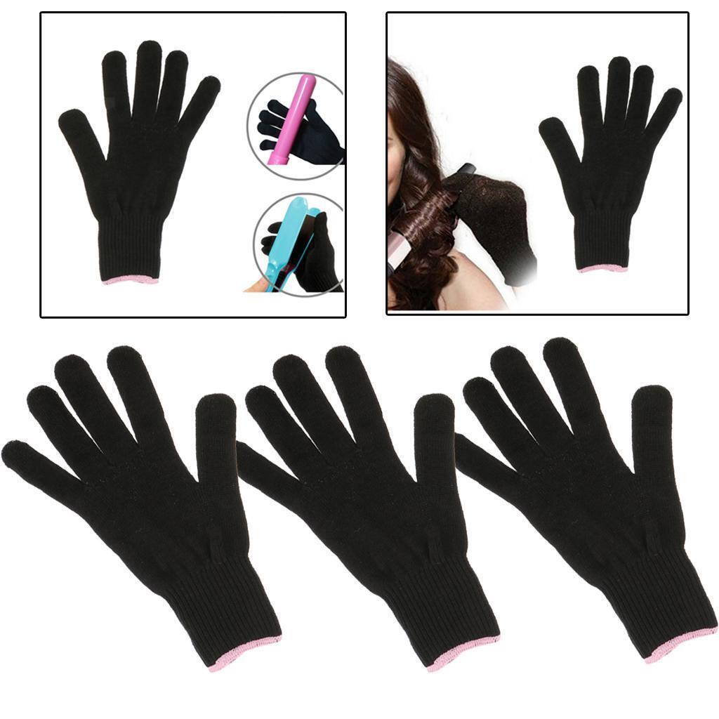 3PCS Heat Resistant Protective Glove for Hair Styling Curling Straight Tool