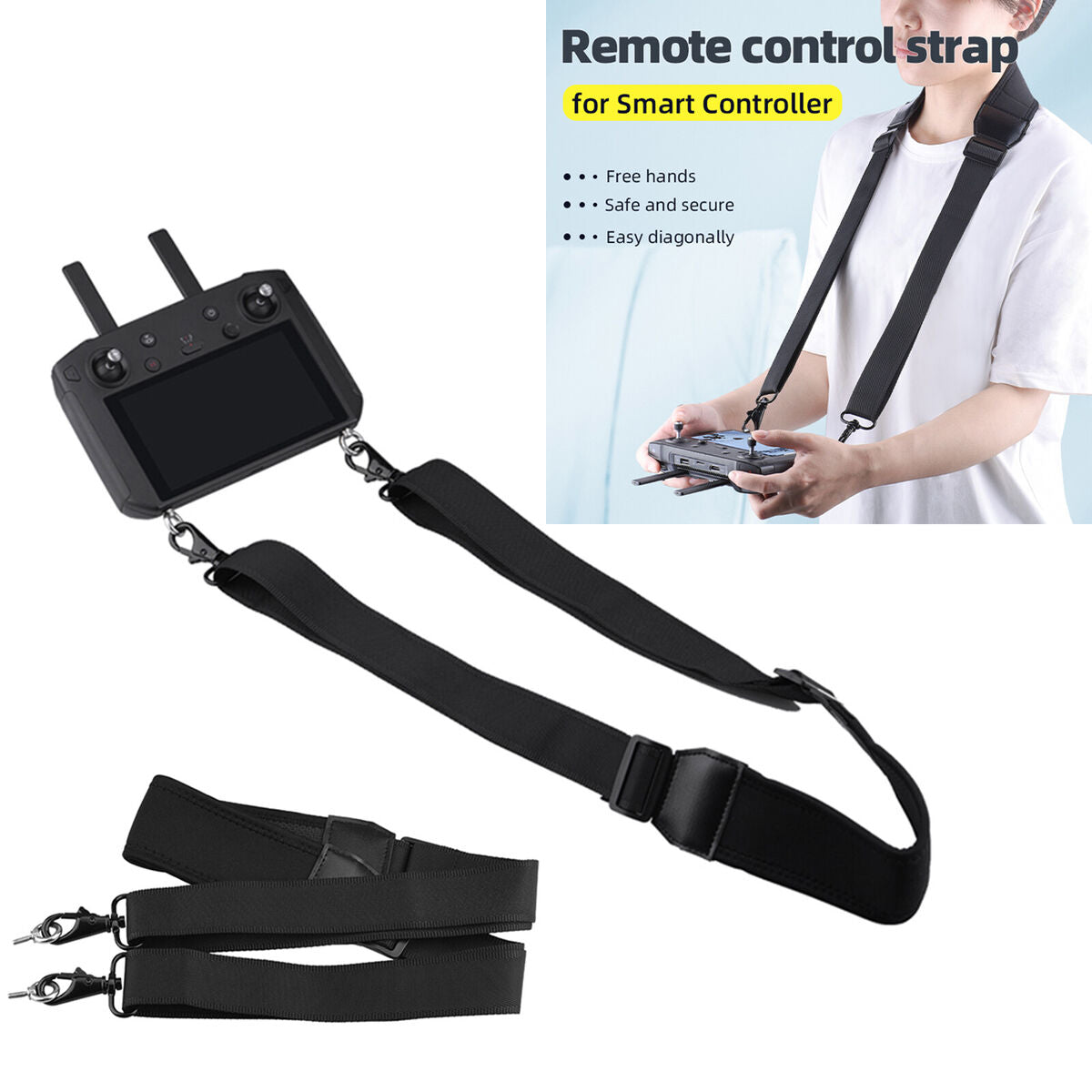Adjustable Neck Strap Lanyard For DJI Mavic Mavic 2Pro/Air 2/2S Smart Controller