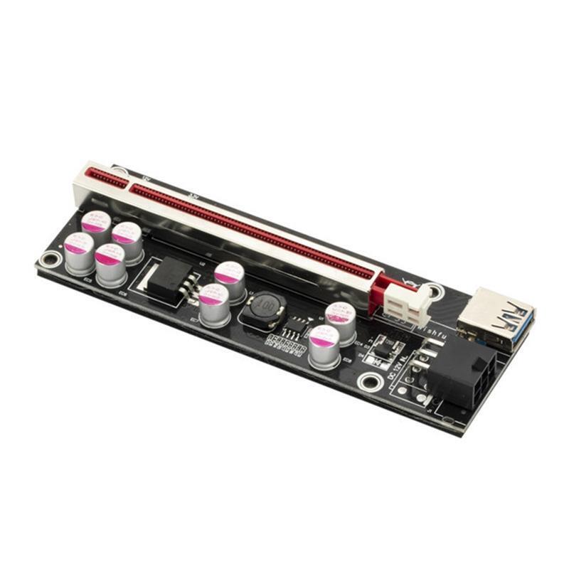 1 Set 1 to 6PCIEX1 to X16 Graphics Card Slot Adapter PCIE Riser Express Cable