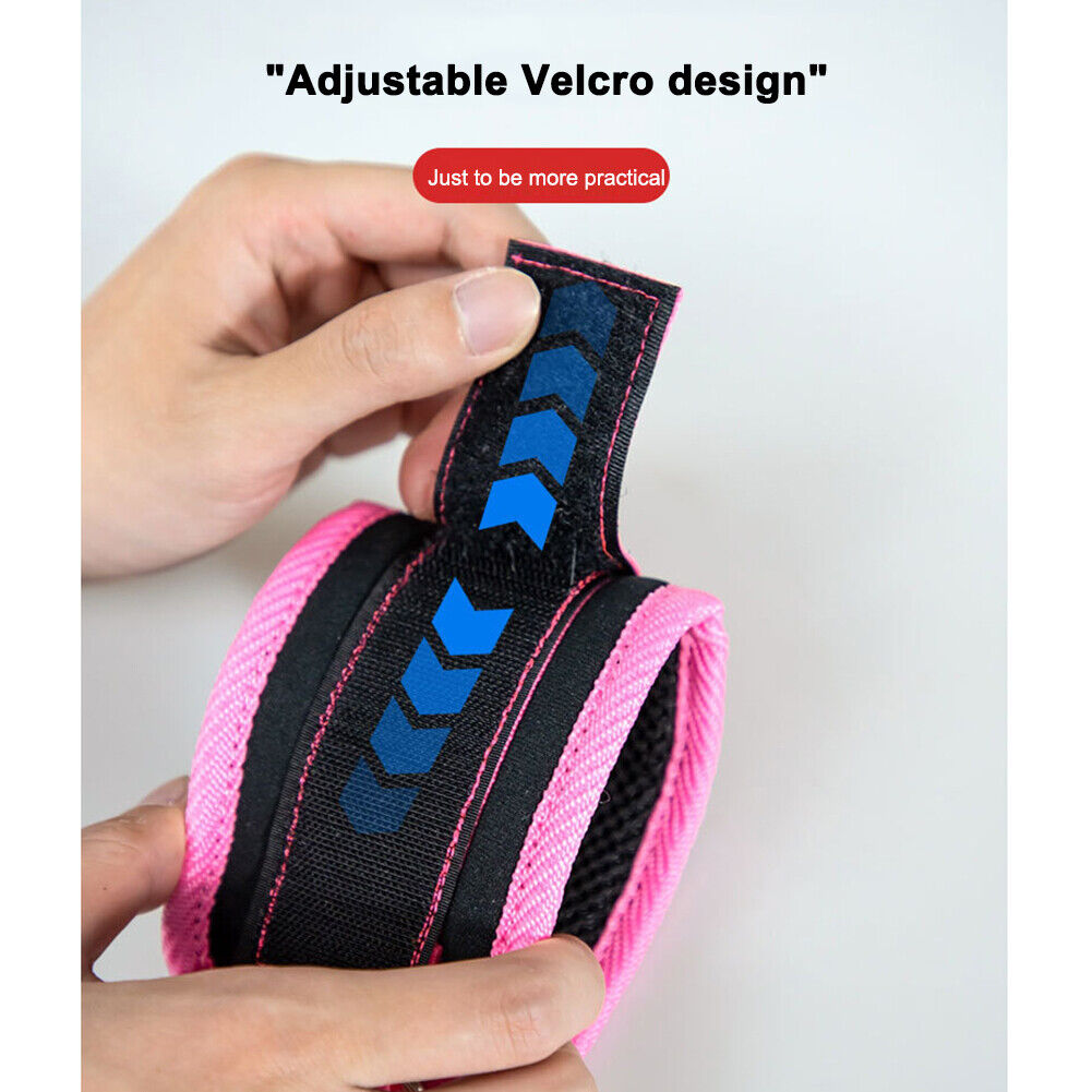 Cable Ankle Straps Leg Exercises D-Ring Foot Support Ankle Cuffs (Pink)