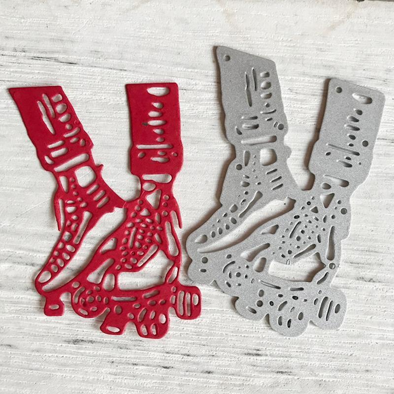 A Pair of Skates Carbon Steel Cutting Dies DIY Scrapbooking Photo Album Cards