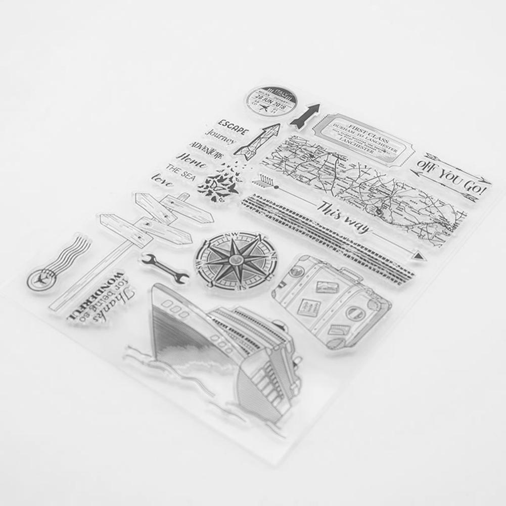 Journey Silicone Transparent Seals Clear Stamps for DIY Scrapbooking Photo