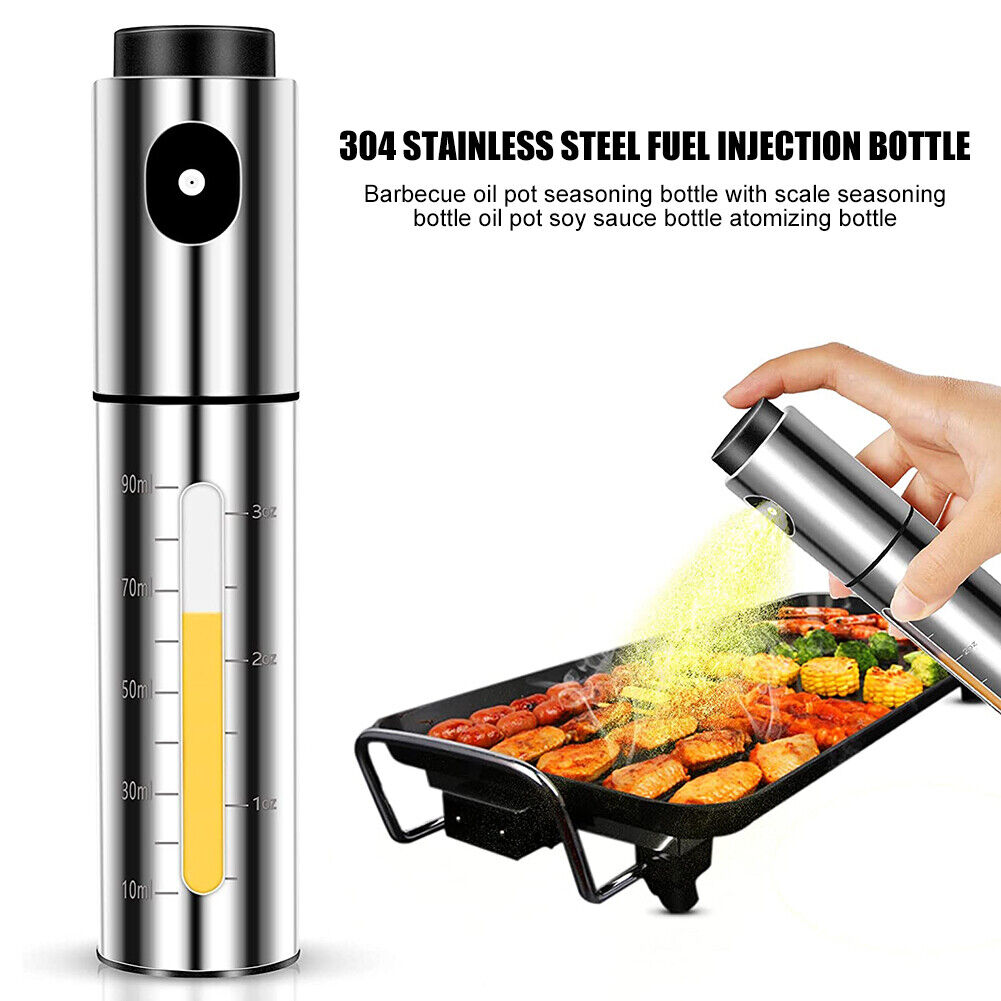 304 Stainless Steel Oil Spray Bottle Barbecue Seasoning Bottle With Scale