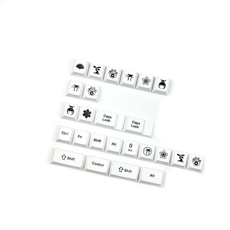 129Keys Keycap Dye Sublimation Cherry Profile for Mechanical Keyboard Game Lover