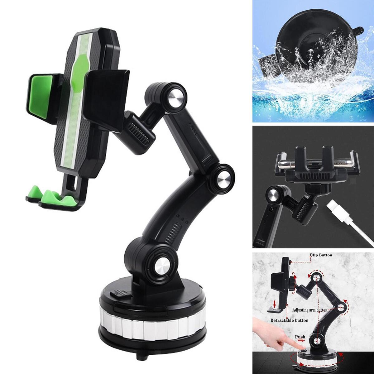 Universal Phone Holder for Car Dashboard Adjustable Suction Cup Desk Stand