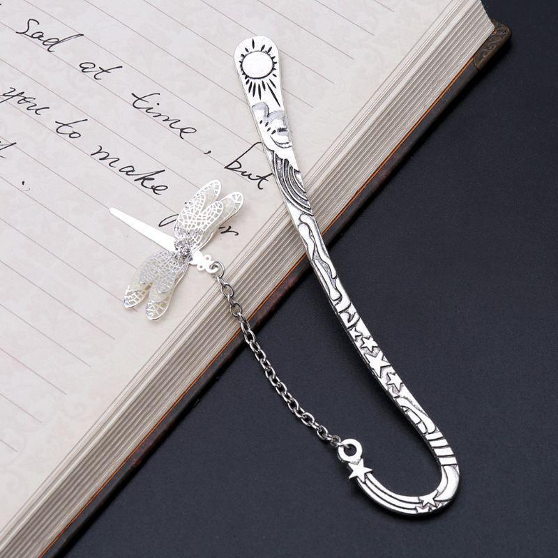 Glow In The Dark Luminous Book Marker Creative Dragonfly Bookmark Label School