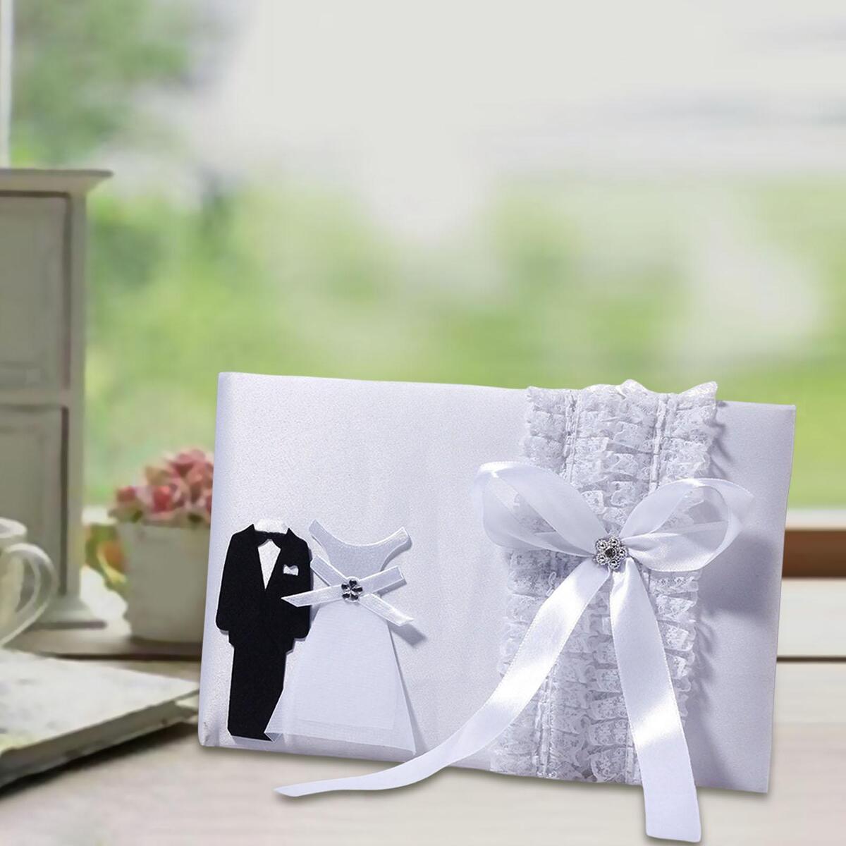 Wedding Guest Book Bowknots Guest Sign Book Guest Registry for Party Wedding