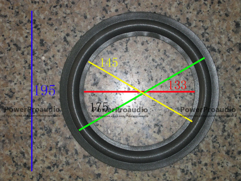 100 piece New 8 inch foam speaker surround repair part --for Woofer / Bass