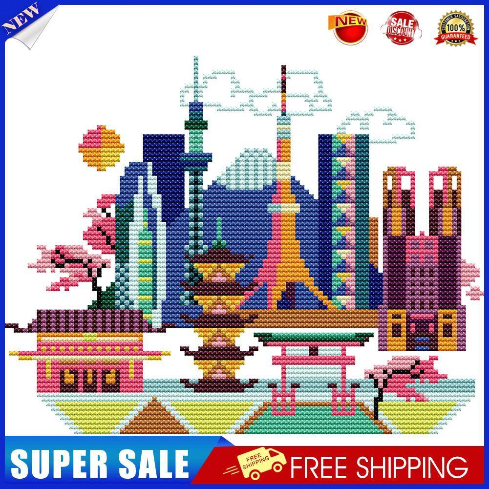 Part Embroidery Tokyo Counted Cross Stitch 14CT 2 Strand Cotton Crafts
