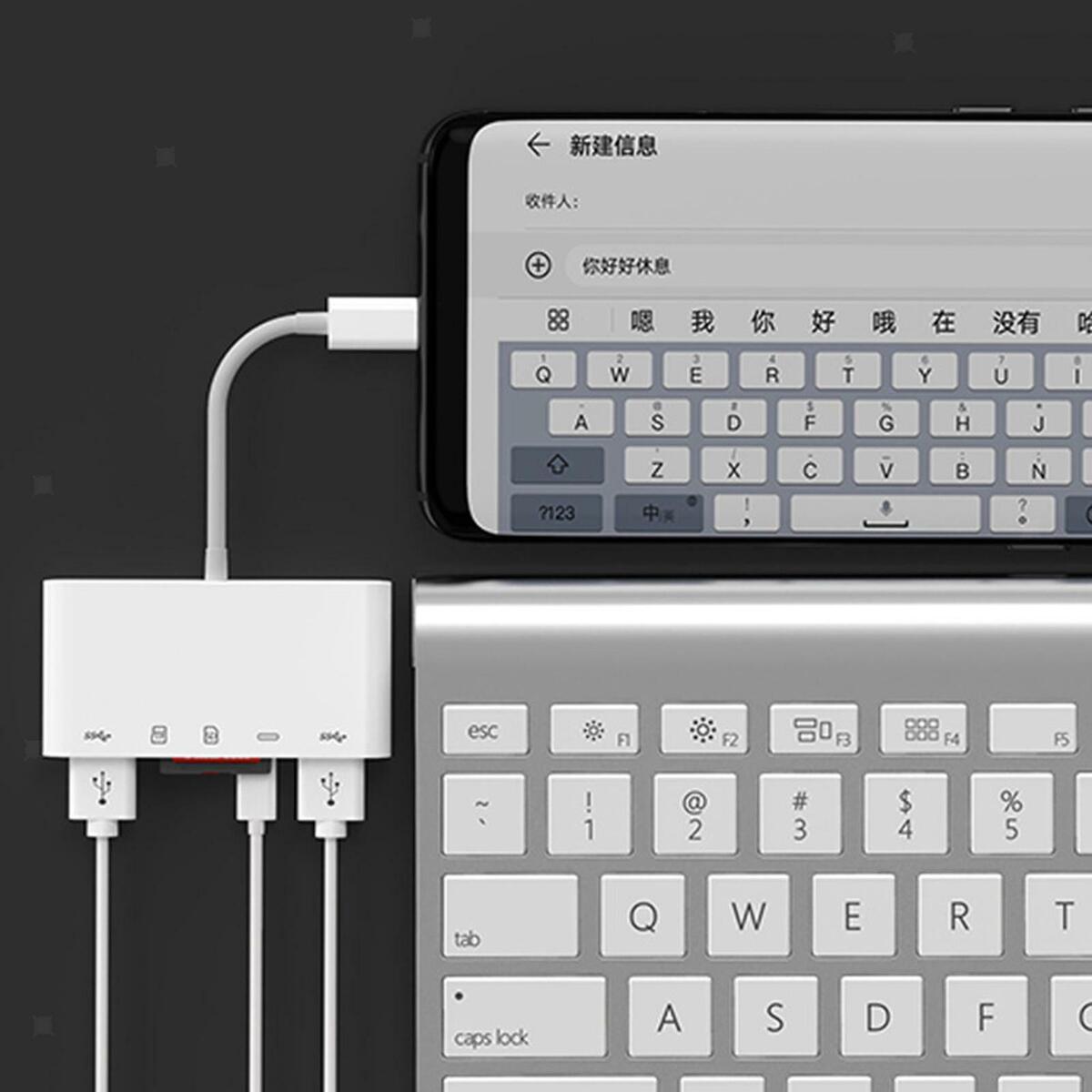 New  Universal  Hub USB Port Adapter Cable Converter for