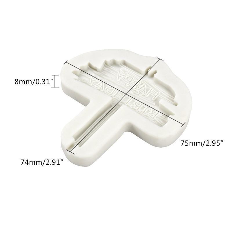 DIY Happy Birthday Shaped Chocolate Molds Cake Decorating Gadgets Fondant Moulds
