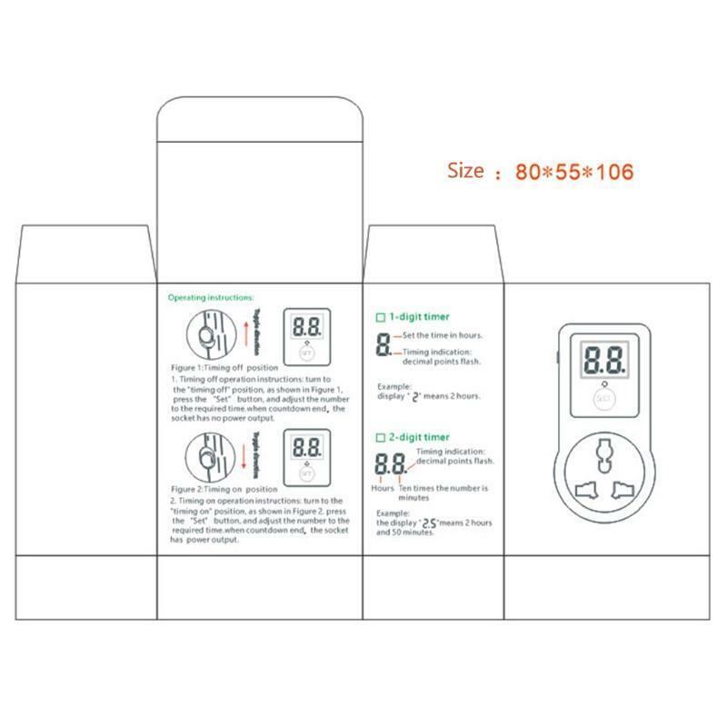 European Standard Timer Socket Functional LCD Digital Timer Socket EU Plug