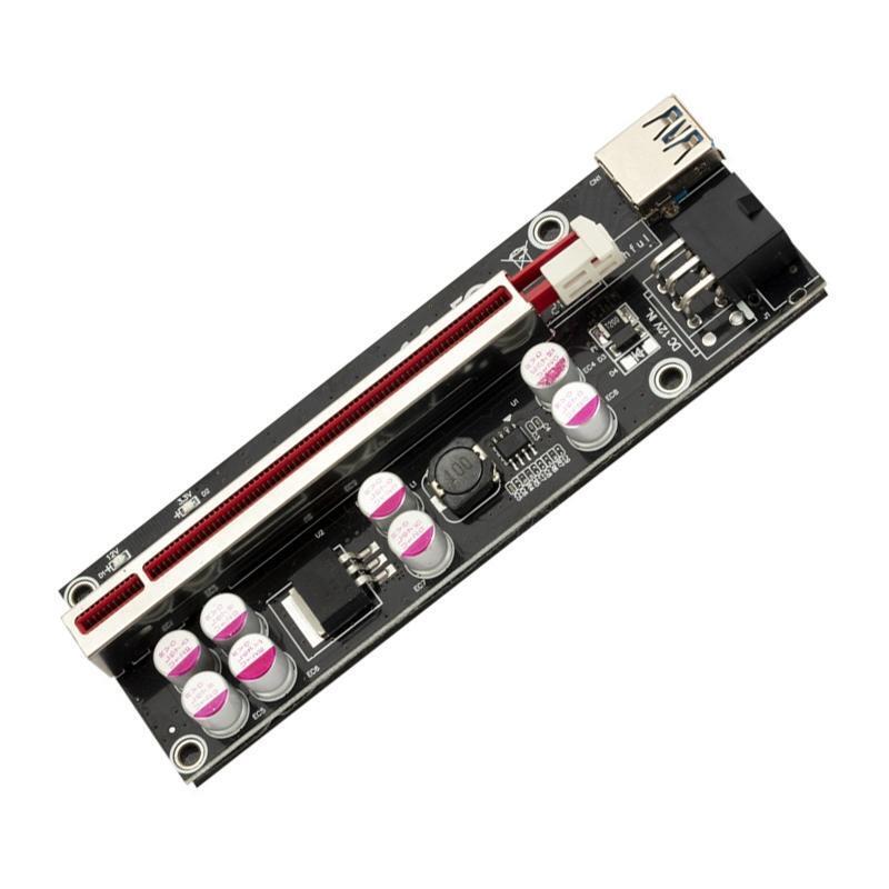 1 Set 1 to 6PCIEX1 to X16 Graphics Card Slot Adapter PCIE Riser Express Cable