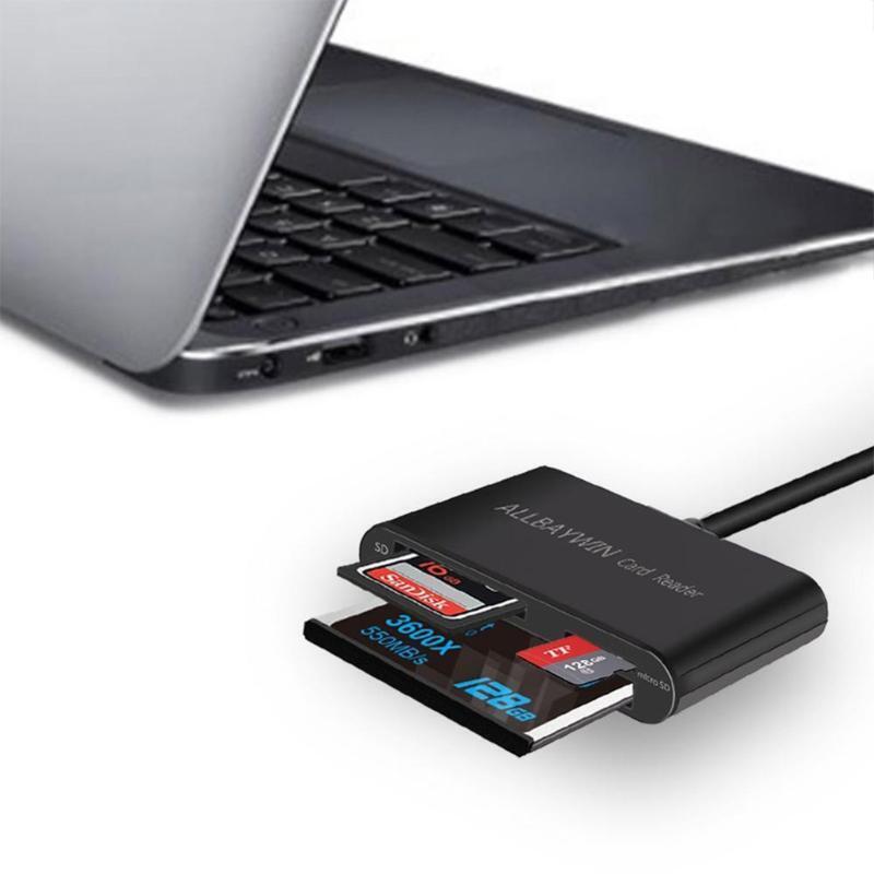 3 in 1 USB 3.0 Multi-Card Reader Hub High-speed Docking Station Powered by USB