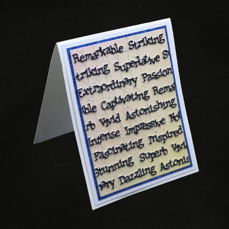 Letter Metal Cutting Dies Stencil DIY Scrapbooking Album Stamp Paper Card Craft