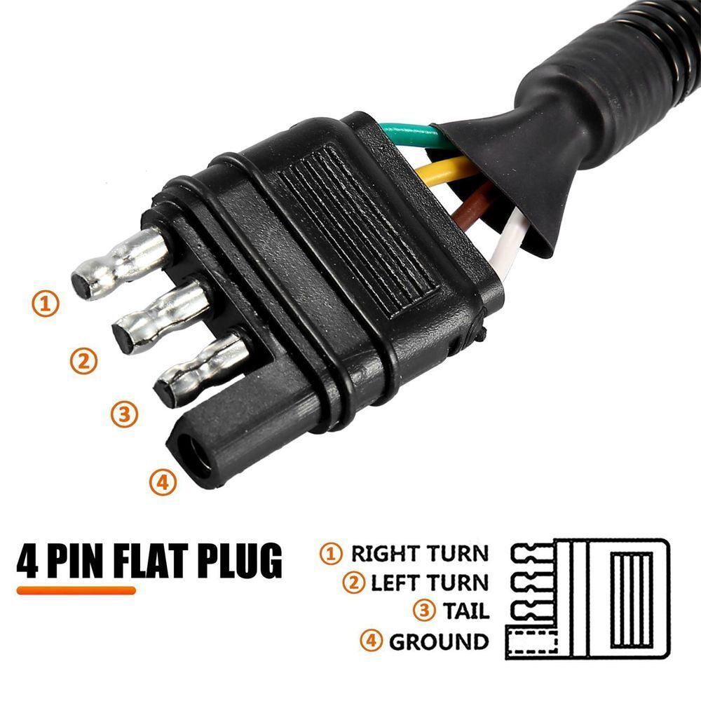 Socket Trailer Plug Adapter Electric Trailer Heavy Duty Towing Plug Wiring