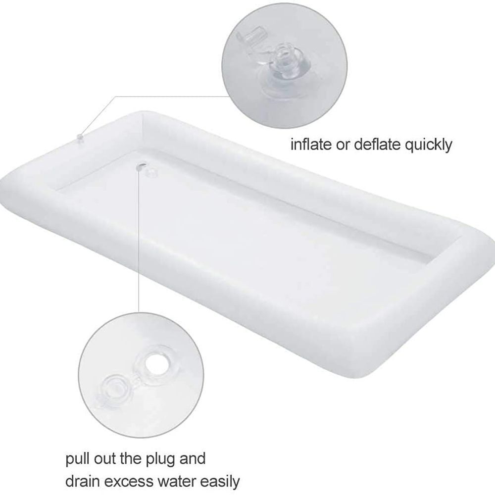 Pool Floating Tray Drink Float Food Fruit Containers Inflatable Ice Bucket