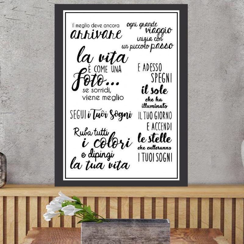 Italian Words Silicone Clear Stamp for DIY Journaling Planner Embellishments