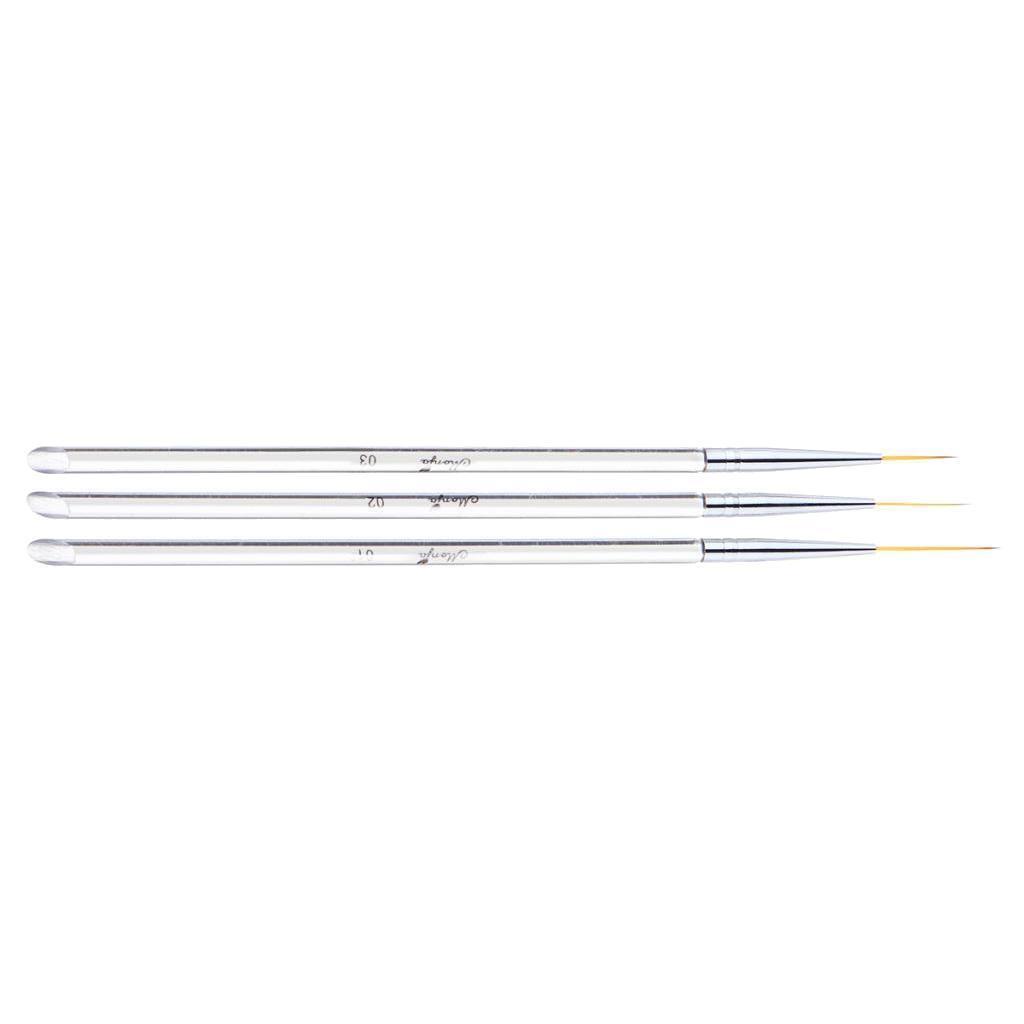 3pcs Nail Art Design Dotting Painting Drawing Polish Brush Pen Tools,