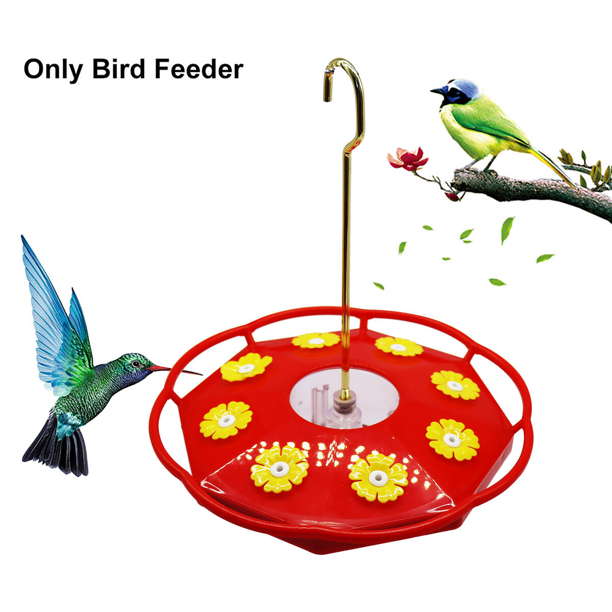Removable Plastic Pet Bird Hummingbirds Feeder Keep Ants Bees Away Design