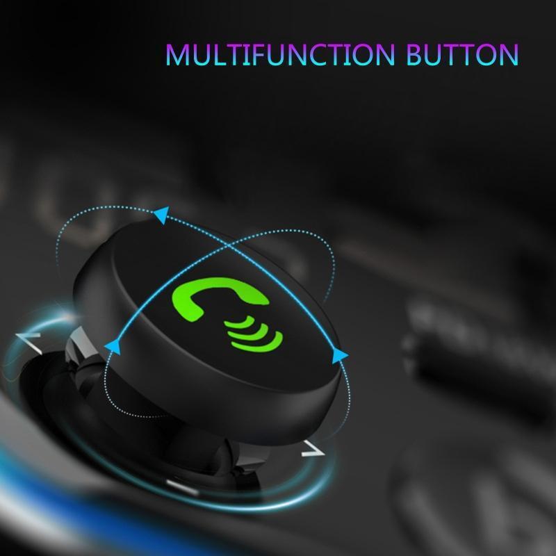 USB QC3.0 PD20W Adapter AUX Audio Stereo Music Player Car Receiver Noise Cancell