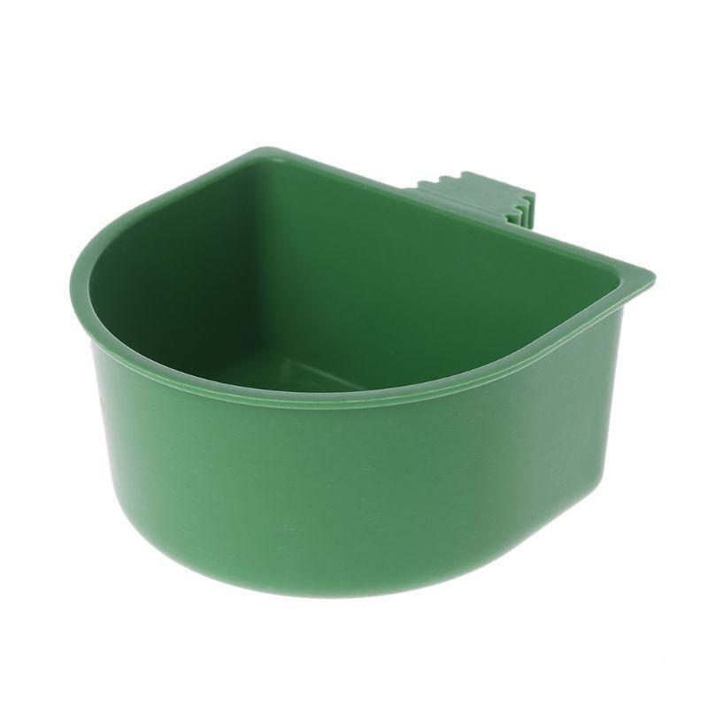 Plastic Parrot Feeder Food Water Bowl Pigeons Birds Cage Sand Cup Feeding
