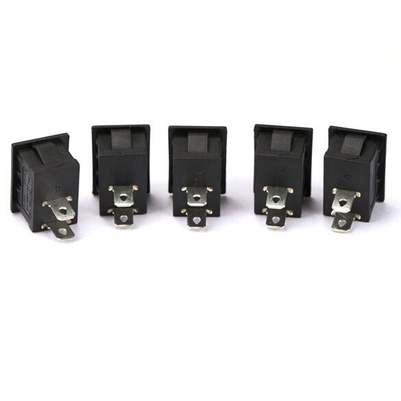 20pcs On/Off Rocker Switch Switches for Cars Motors Water Dispensers Black