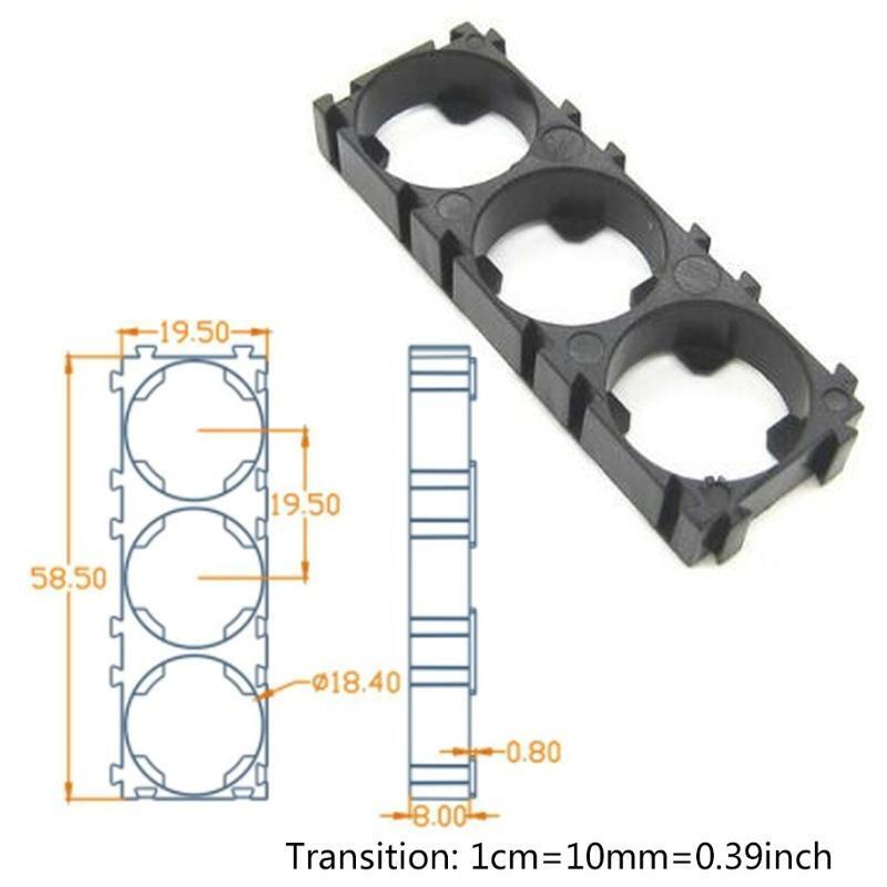 10Pcs/Lot 18650 Battery Cell Safety Anti Vibration Combination Holder Bracket