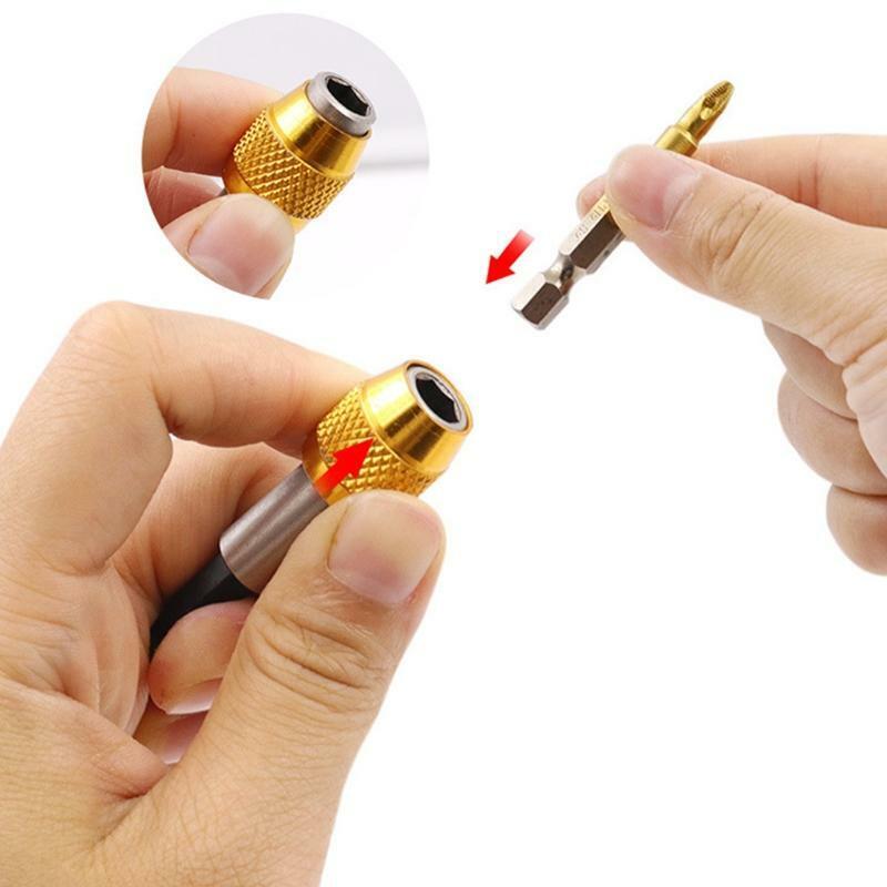 1/4 Hex Shank Drill Bit Extension Magnetic Bit Holder for Hex Impact Bits