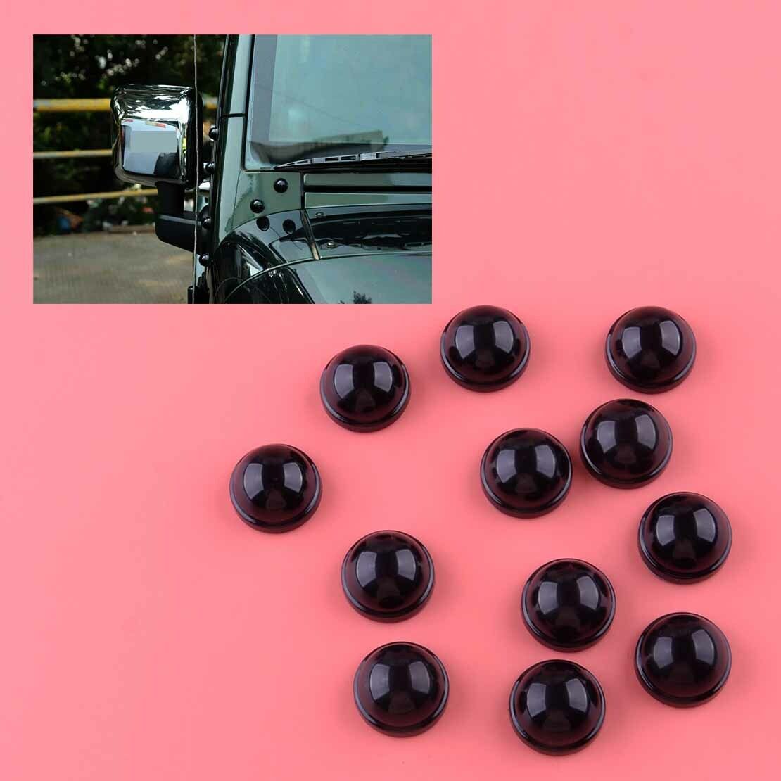 Car A-Pillar Screw Protection Cover Trim Decor Fit For Jeep Wrangler JK 07-2017