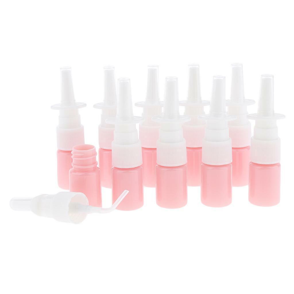 100Pcs 5ml Empty Plastic Nasal Spray Bottles Sprayers Container Dispensing