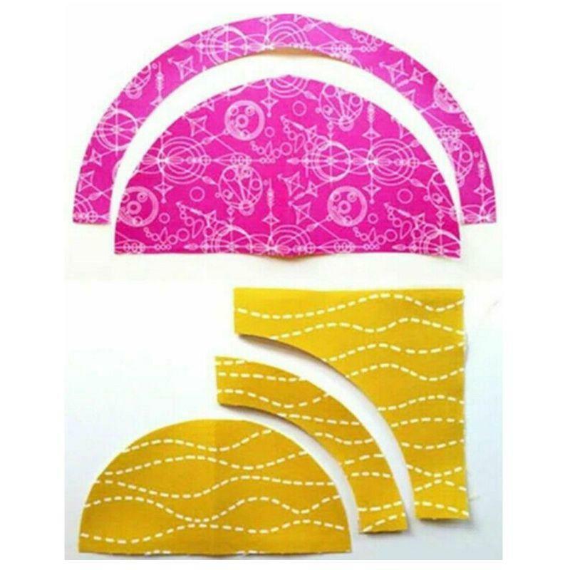 Acrylic Quilting Ruler 8x8 Inches DIY Arcs & Fan Quilt Circle Cutter Ruler