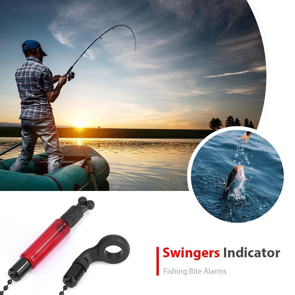 JY-SW-18 Fishing Bite Alarms Hangers Swingers Indicators Tackle (Red)