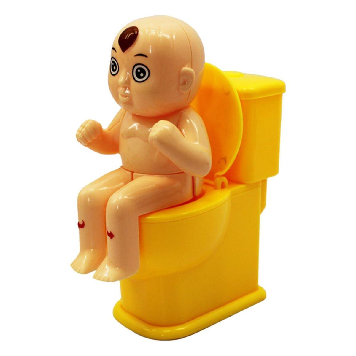 Novelty Children Tricky Shooting Water Sitting  Toilet   Boy