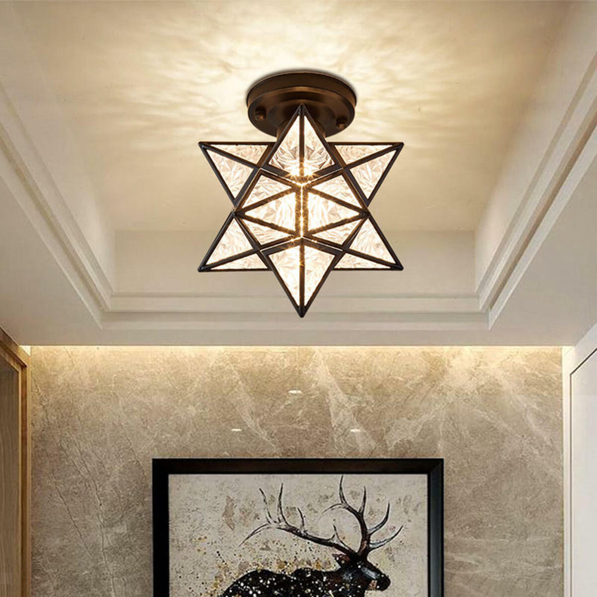 2× Nordic  Ceiling   of light Shape Ceiling for Living Dinning Room