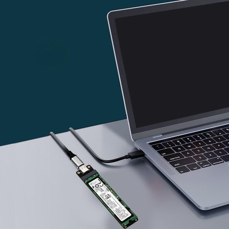 JMS580 Controller NGFF M.2 B-key SSD to USB3.1 TYPE-C  10Gb Adapter Converter