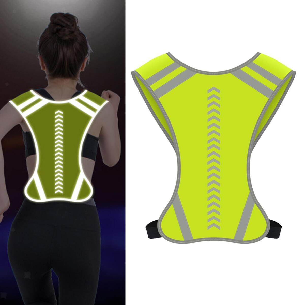 Reflective Vest Men Women Night Riding Vest for Outdoor Activities Walking