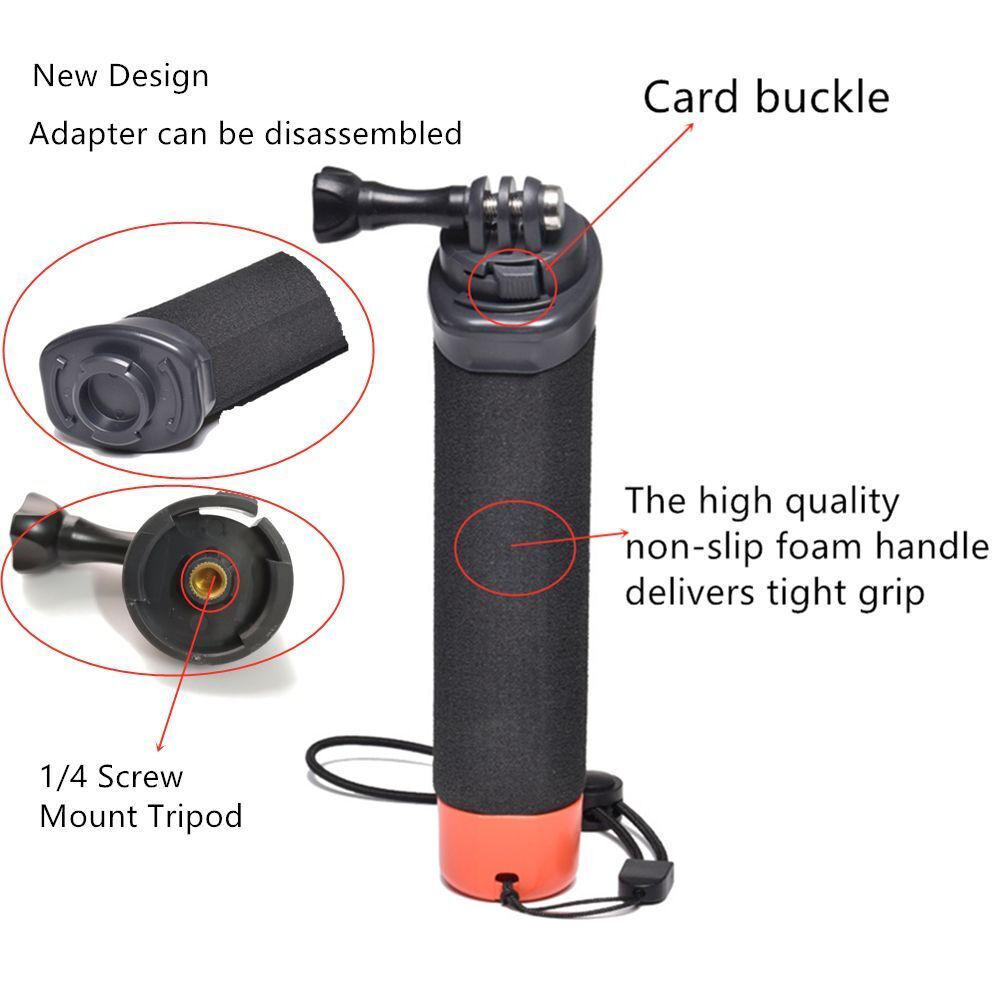 Floating Hand Grip Stick For Gopro Hero 10 9 8 7 6 5 YI 4K DJI Osmo Insta360