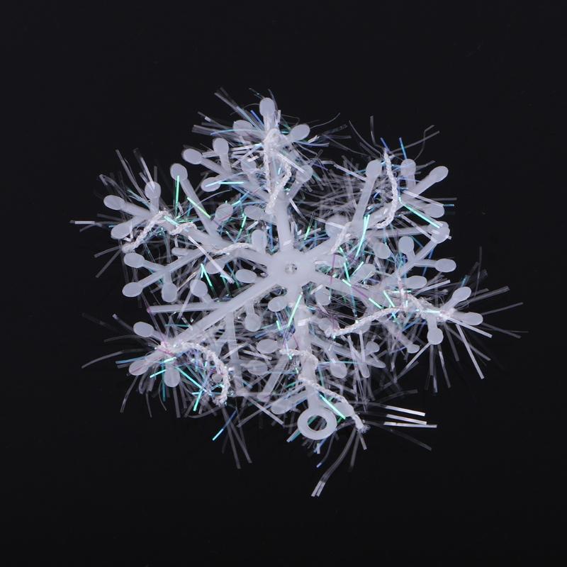 6PCS For Wall Windows Decor Christmas Snowflake Hanging Decorations 6cm
