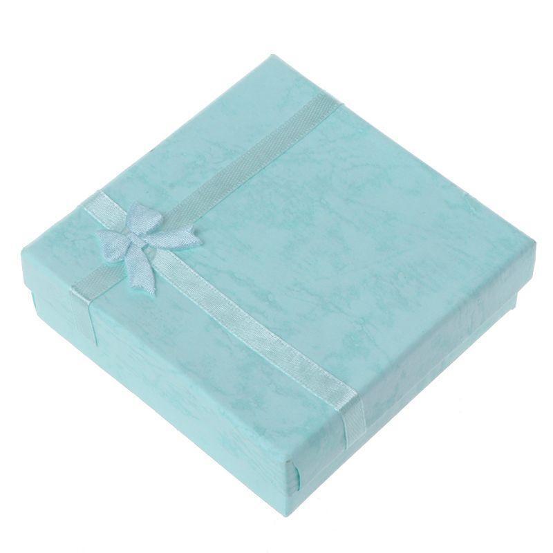 New Square Package Bowknot Jewellery Necklace Bracelet Present Gift Box Case