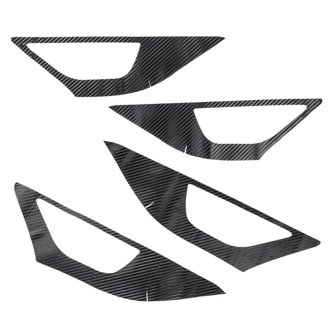 1set Carbon Fiber Texture Door Handle Bowl Cover Trim Fit for Subaru Outback